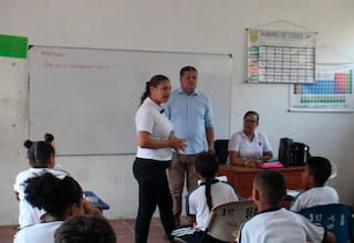 Los ocho grados de quinto, del Instituto Docente de Turbaco, retornaron a clases