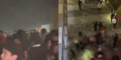 Video: derrumbe de una terraza en México dejó tres muertos y 16 heridos