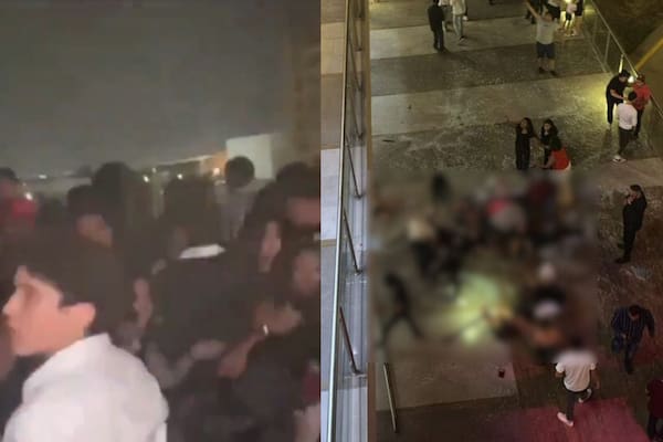 Video: derrumbe de una terraza en México dejó tres muertos y 16 heridos