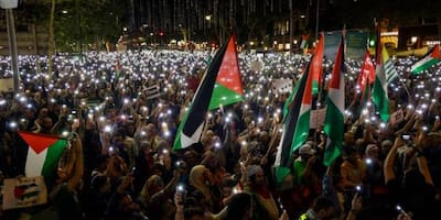 25 retenidos por protestas frente a embajada de Israel en Amán