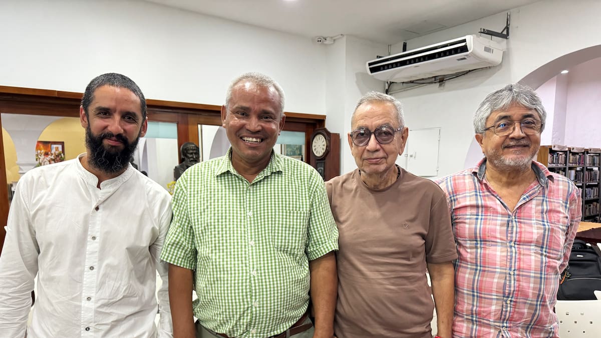 Luis Young, Rafael Andrade, Jorge Sierra y Juan Guerrero.